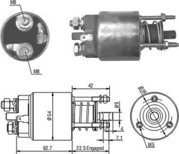 Meat & Doria 46081 - Solenoid Switch, starter autospares.lv