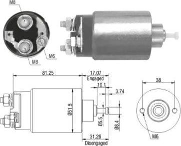 Meat & Doria 46082 - Solenoid Switch, starter autospares.lv