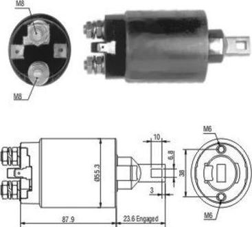 Meat & Doria 46024 - Solenoid Switch, starter autospares.lv