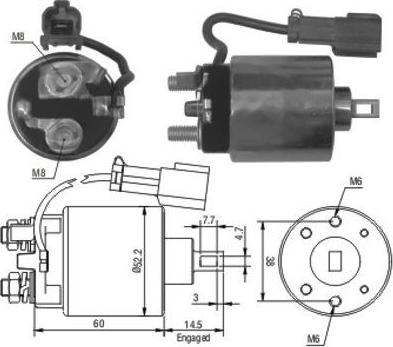 Meat & Doria 46150 - Solenoid Switch, starter autospares.lv