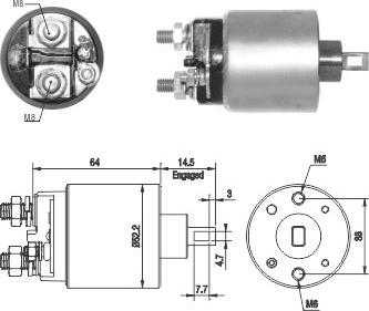 Meat & Doria 46274 - Solenoid Switch, starter autospares.lv