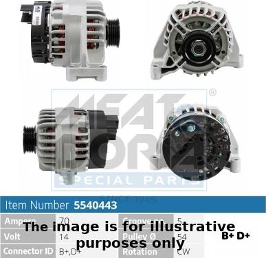 Meat & Doria 5540443R - Alternator autospares.lv