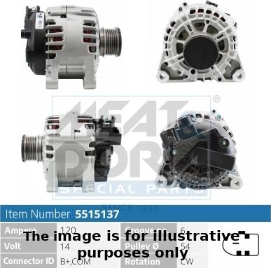 Meat & Doria 5515137G - Alternator autospares.lv