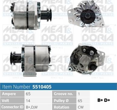 Meat & Doria 5510405 - Alternator autospares.lv