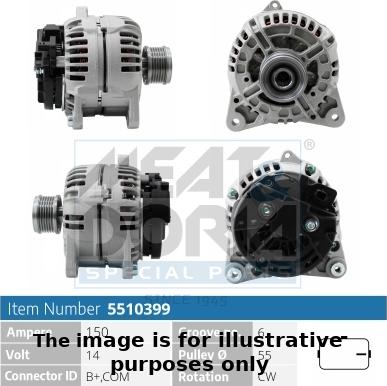 Meat & Doria 5510399P - Alternator autospares.lv