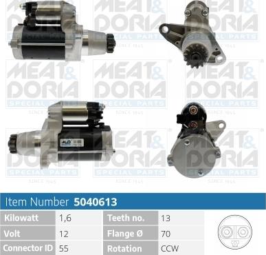 Meat & Doria 5040613 - Starter autospares.lv