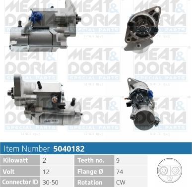 Meat & Doria 5040182 - Starter autospares.lv