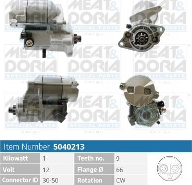 Meat & Doria 5040213 - Starter autospares.lv