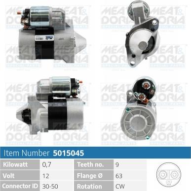 Meat & Doria 5015045 - Starter autospares.lv