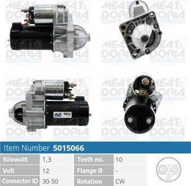 Meat & Doria 5015066 - Starter autospares.lv