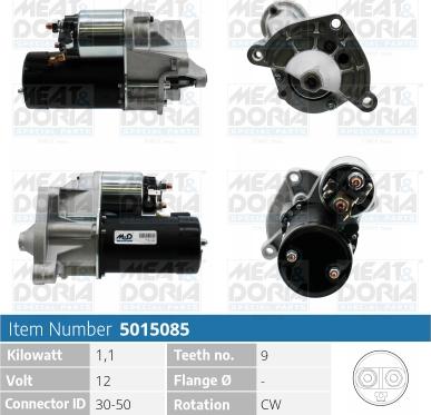 Meat & Doria 5015085 - Starter autospares.lv