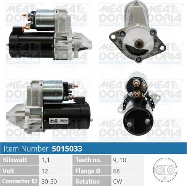 Meat & Doria 5015033 - Starter autospares.lv