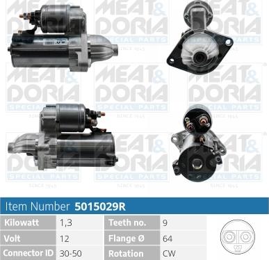 Meat & Doria 5015029R - Starter autospares.lv