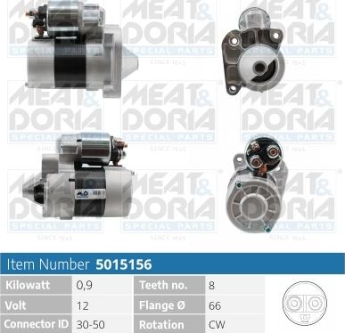 Meat & Doria 5015156 - Starter autospares.lv