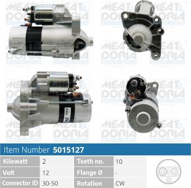 Meat & Doria 5015127 - Starter autospares.lv