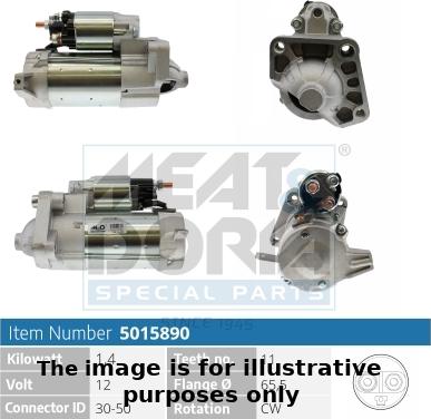 Meat & Doria 5015890G - Starter autospares.lv