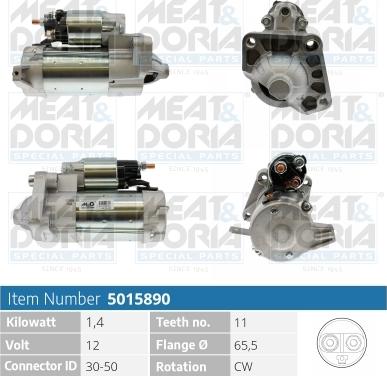 Meat & Doria 5015890 - Starter autospares.lv