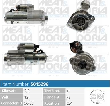 Meat & Doria 5015296 - Starter autospares.lv