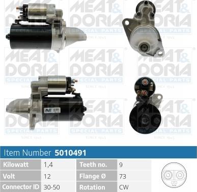 Meat & Doria 5010491 - Starter autospares.lv