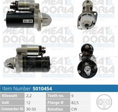 Meat & Doria 5010454 - Starter autospares.lv