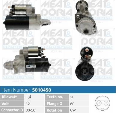 Meat & Doria 5010450 - Starter autospares.lv