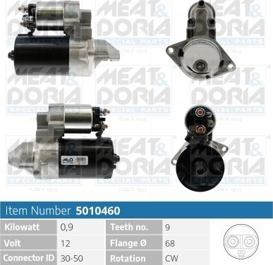 Meat & Doria 5010460 - Starter autospares.lv