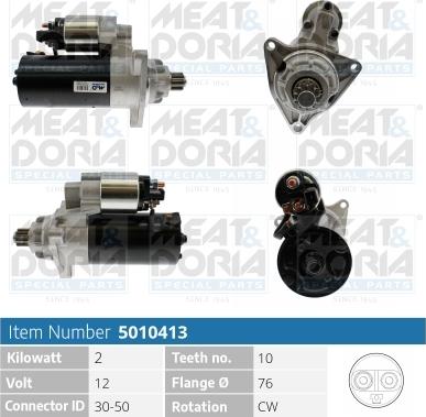 Meat & Doria 5010413 - Starter autospares.lv