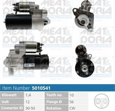 Meat & Doria 5010541 - Starter autospares.lv