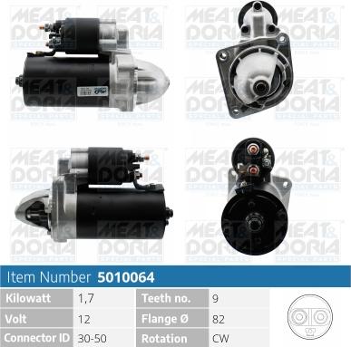 Meat & Doria 5010064 - Starter autospares.lv