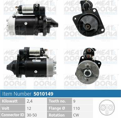 Meat & Doria 5010149 - Starter autospares.lv