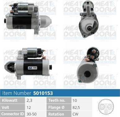 Meat & Doria 5010153 - Starter autospares.lv