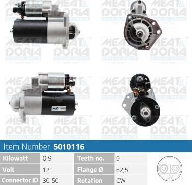 Meat & Doria 5010116 - Starter autospares.lv