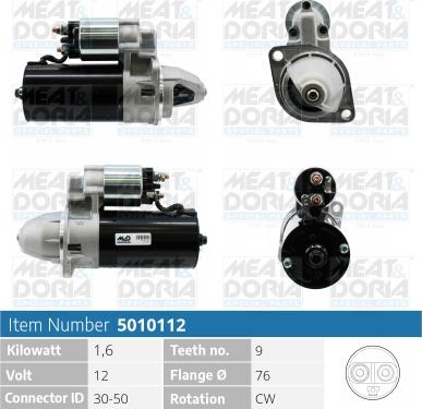 Meat & Doria 5010112 - Starter autospares.lv