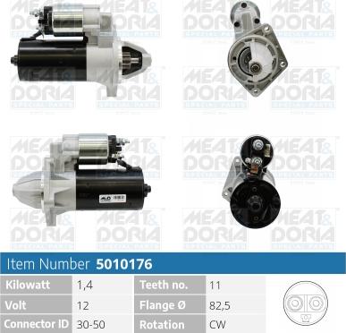 Meat & Doria 5010176 - Starter autospares.lv