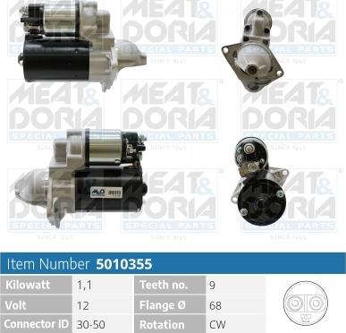 Meat & Doria 5010355 - Starter autospares.lv