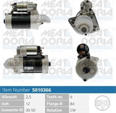 Meat & Doria 5010366 - Starter autospares.lv