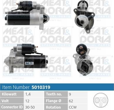 Meat & Doria 5010319 - Starter autospares.lv