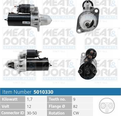 Meat & Doria 5010330 - Starter autospares.lv