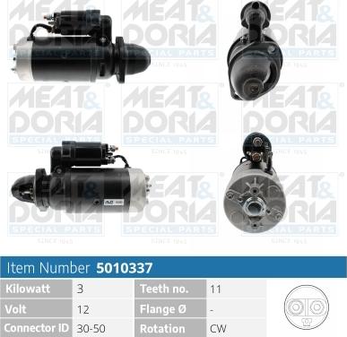 Meat & Doria 5010337 - Starter autospares.lv