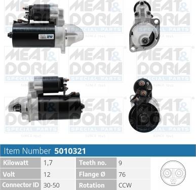 Meat & Doria 5010321 - Starter autospares.lv