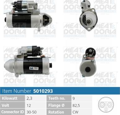 Meat & Doria 5010293 - Starter autospares.lv