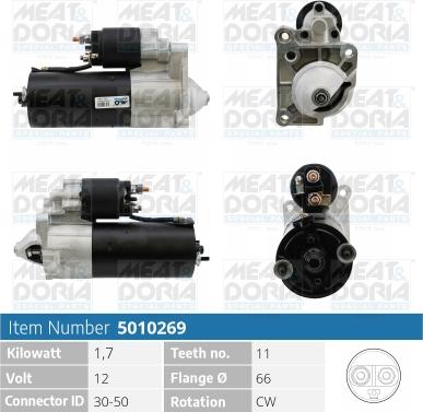 Meat & Doria 5010269 - Starter autospares.lv