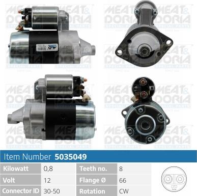 Meat & Doria 5035049 - Starter autospares.lv