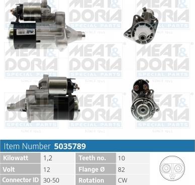 Meat & Doria 5035789 - Starter autospares.lv