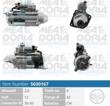 Meat & Doria 5030167 - Starter autospares.lv