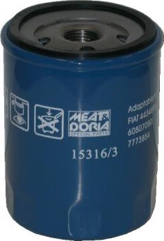 Meat & Doria 15316/3 - Oil Filter autospares.lv