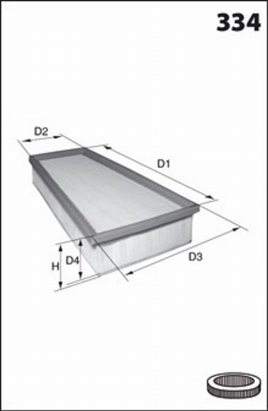 Mecafilter 120 - Air Filter, engine autospares.lv