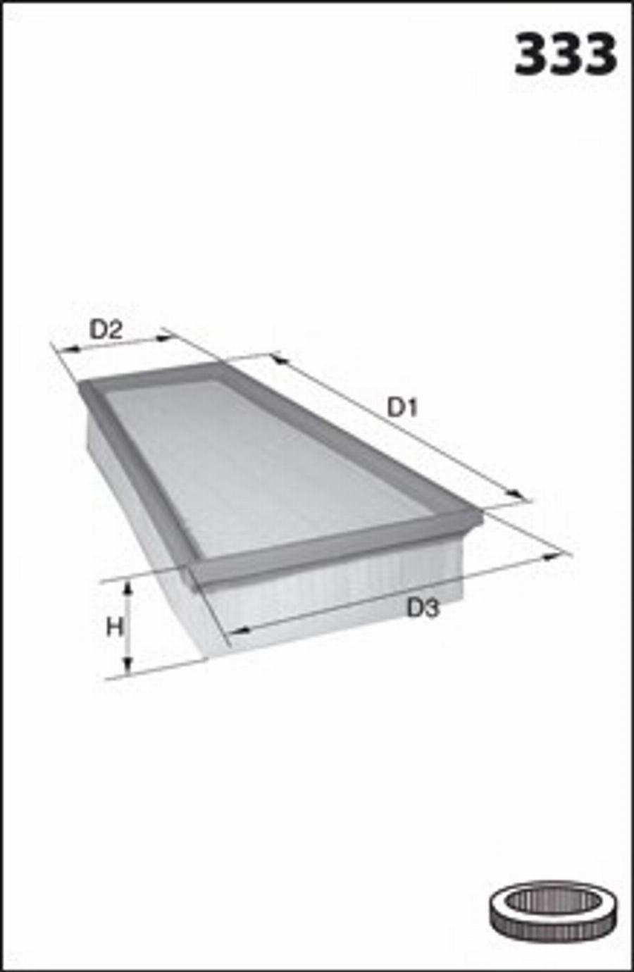 Mecafilter 274 - Air Filter, engine autospares.lv