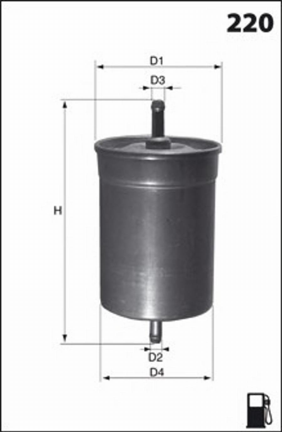 Mecafilter E06 - Fuel filter autospares.lv
