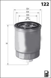 Mecafilter ELG5211 - Fuel filter autospares.lv